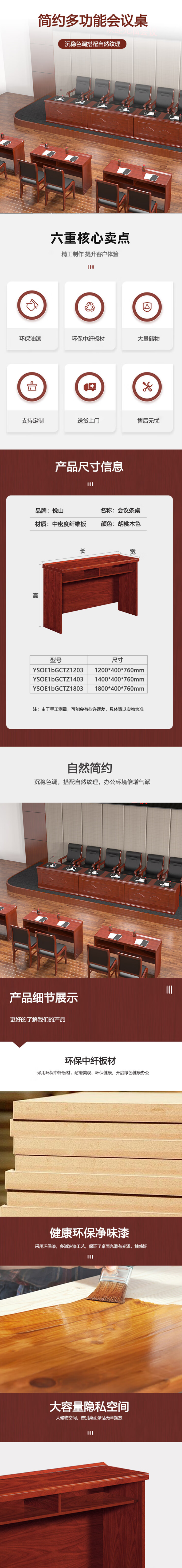 【悦山YSOE1bGCTZ1203】悦山会议长条桌油漆贴木皮培训桌1200_400_760mm【行情.png